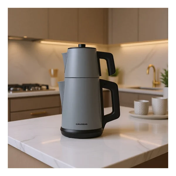Grundig 0,7 lt Gri Çay Makinesi Çelik Malzeme ile Hızlı Demleme ve Sıcak Tutma Özelliği - Görsel 9