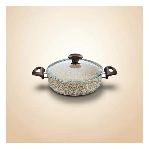 Falez Creamy 24 cm Kısa Granit Tencere - Görsel 2