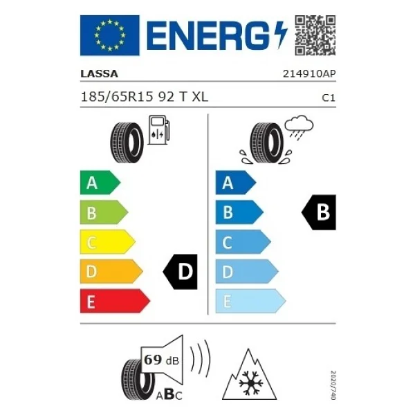 Lassa Snoways 4 185/65 R15 92T XL Kış Lastiği - 2025 - Görsel 5