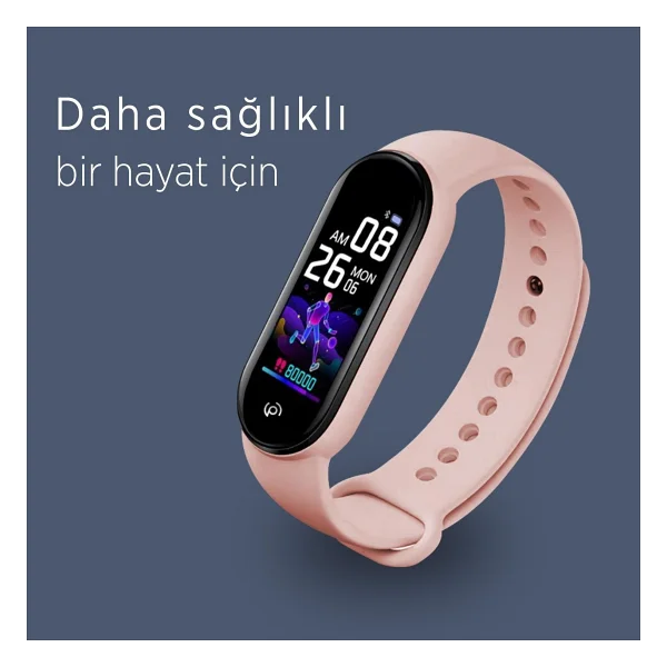 PoloSmart PSSW09 Smartstep Akıllı Bileklik Pembe - Görsel 4