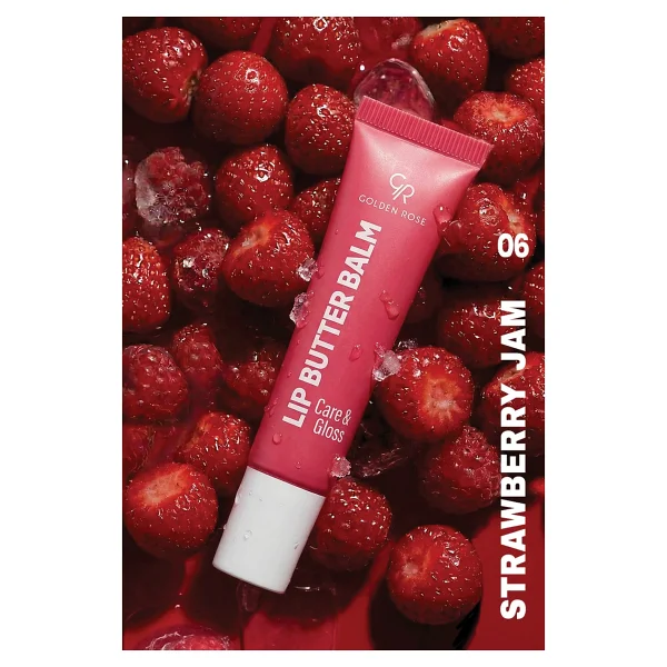 Golden Rose Butter Care & Gloss 06 Strawberry Jam Renkli Dudak Balmı - Görsel 4