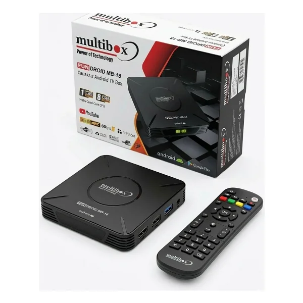 Redline Multibox Fundroid 18 Android Box (1GB RAM) (8GB HAFIZA) - Görsel 3