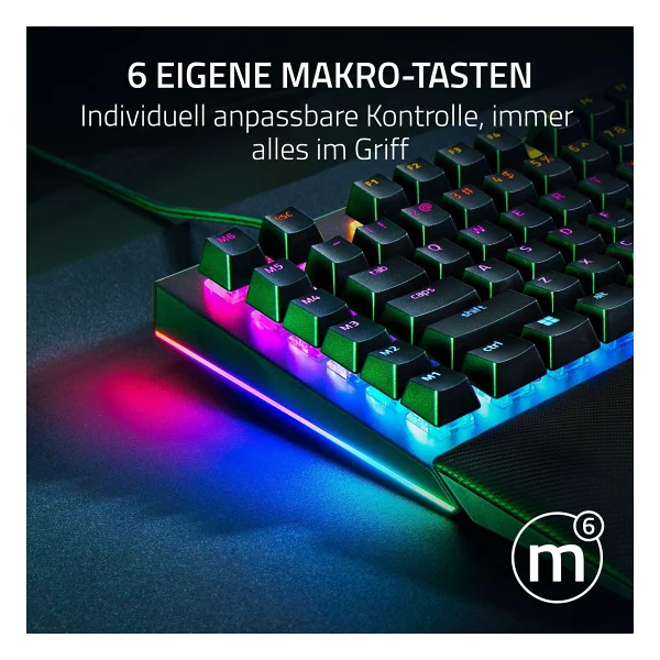 Razer BlackWidow V4 Pro US Layout RGB Yellow Switch Kablolu Mekanik Oyuncu Klavyesi - Görsel 4