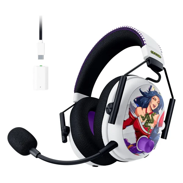 Razer BlackShark V3 Pro for Xbox 2XKO Edition RZ04-05401100-R3M1 7.1 USB Kablolu/Kablosuz Kulak Üstü Oyuncu Kulaklığı - Görsel 5
