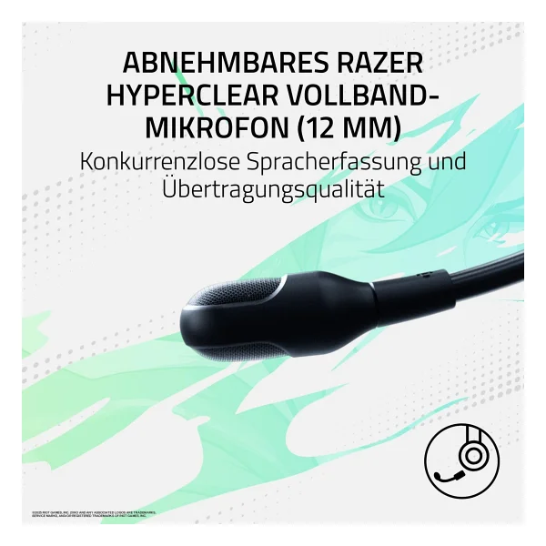 Razer BlackShark V3 Pro for Xbox 2XKO Edition RZ04-05401100-R3M1 7.1 USB Kablolu/Kablosuz Kulak Üstü Oyuncu Kulaklığı - Görsel 4
