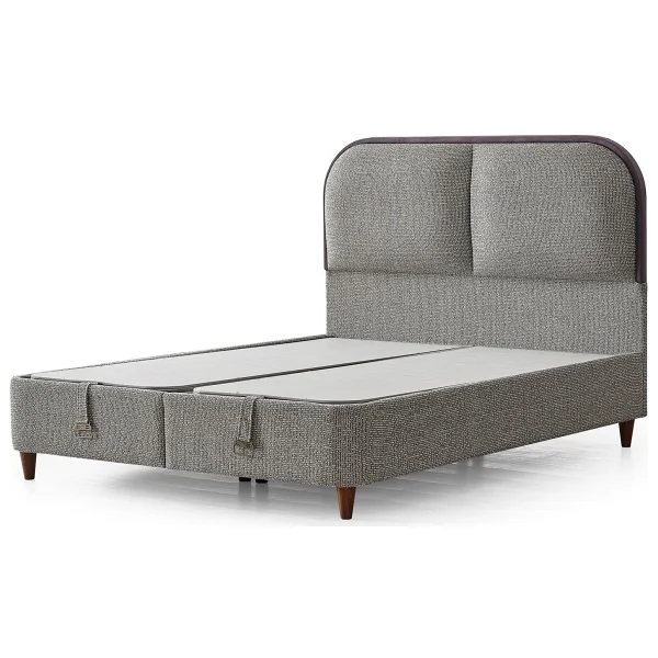 Cennet Yatak Aura Çift Kişilik Yatak Seti Baza Başlık Dahil Full Konfor Paketi - Antrasit - 180 x 200 cm - Görsel 10