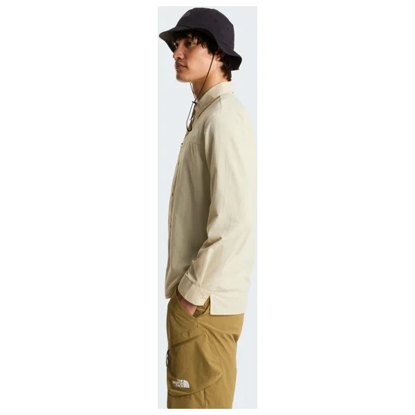 The North Face M Packable Long Sleeve Shirt Erkek Tişört NF0A8FTRDOM1 Gri-L - Görsel 4