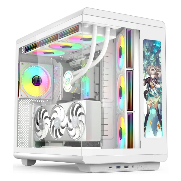 Gametech Vision LCD Ekran ARGB Fanlı ATX Oyuncu Kasası - Görsel 6