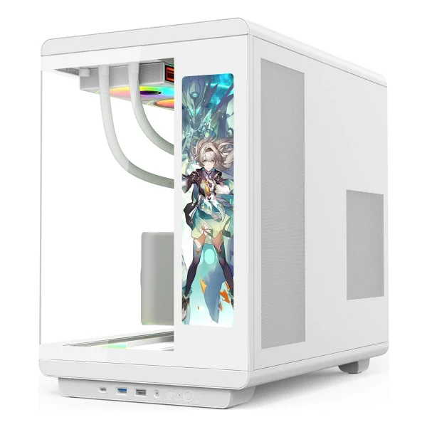 Gametech Vision LCD Ekran ARGB Fanlı Beyaz ATX Oyuncu Kasası - Görsel 3