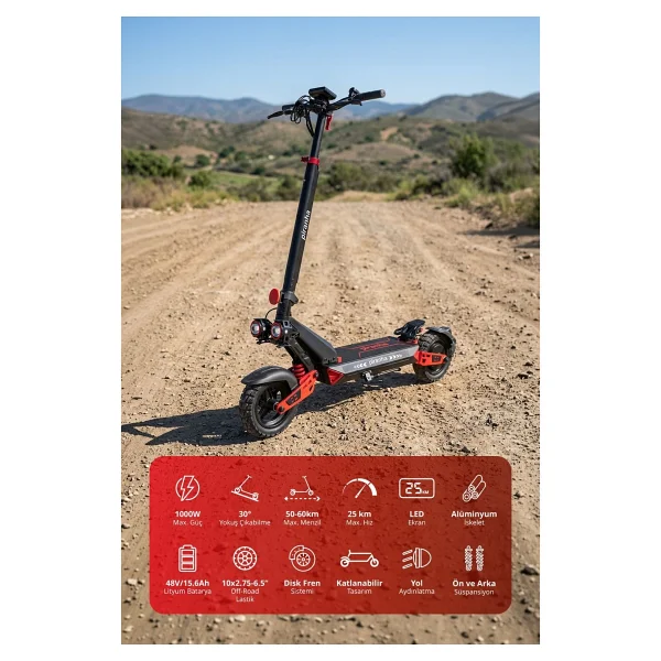 Piranha 5025 1000 W Elektrikli Scooter - Görsel 2