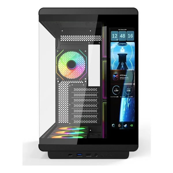 Gametech Vision LCD Ekran ARGB Fanlı ATX Oyuncu Kasası - Görsel 2