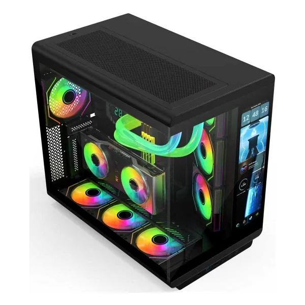 Gametech Vision LCD Ekran ARGB Fanlı ATX Oyuncu Kasası - Görsel 3