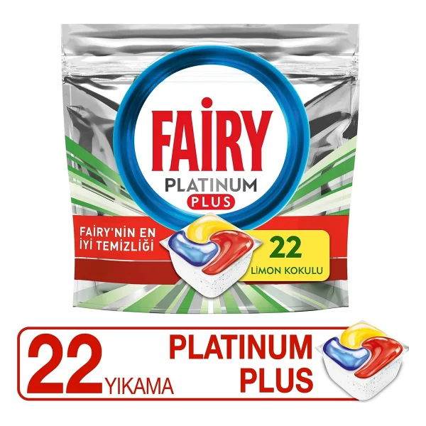Fairy Platinum Plus Bulaşık Makinesi Tableti 22'li - Görsel 2