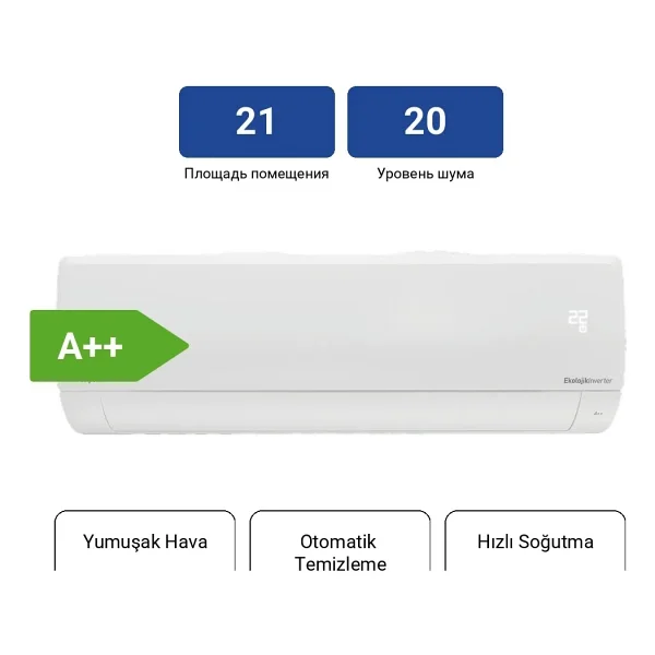 Arçelik 21325 T A++ 21000 BTU Inverter Duvar Tipi Klima - Görsel 9