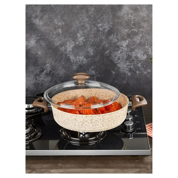Falez Creamy 26 cm Derin Granit Tencere - Görsel 5