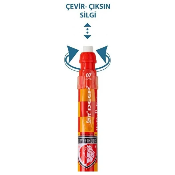 Serve Deep Harry Potter Gryffindor Damalı 0.7 mm Versatil Uçlu Kalem - Görsel 9
