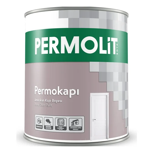 Permolit Permokapı Amerikan Kapı Boyası Krem 0.75 Lt. - Görsel 6