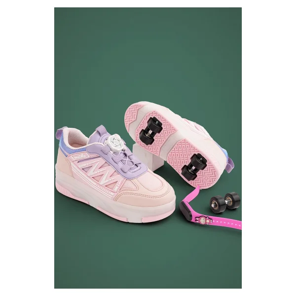 Muggo SKATE Çocuk Işıklı Patenli Tekerlekli Sneaker Spor Ayakkabı - Görsel 5
