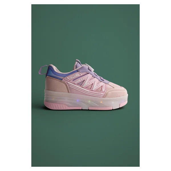 Muggo SKATE Çocuk Işıklı Patenli Tekerlekli Sneaker Spor Ayakkabı - Görsel 7