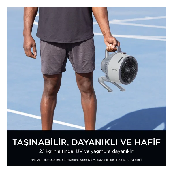 Shark Flexbreeze HydroGo Buharlı Dove Şarjlı Masaüstü Vantilatör - Görsel 3