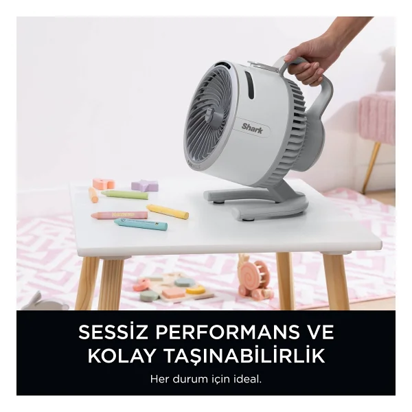 Shark Flexbreeze HydroGo Buharlı Dove Şarjlı Masaüstü Vantilatör - Görsel 10