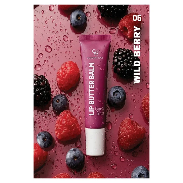 Golden Rose Butter Care & Gloss 05 Wild Berry Renkli Dudak Balmı - Görsel 4