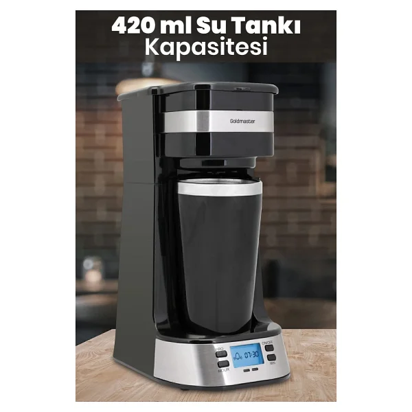 Goldmaster GM 7354 Mola Zaman Ayarlı Otomatik Filtre Kahve Makinesi - Görsel 9