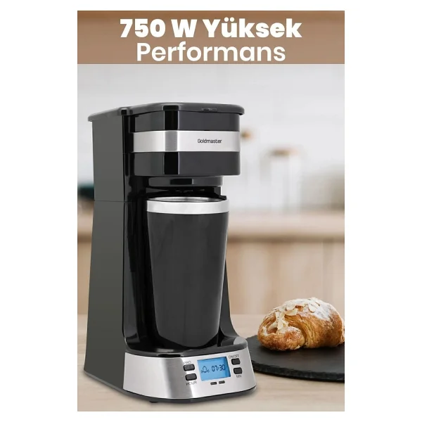Goldmaster GM 7354 Mola Zaman Ayarlı Otomatik Filtre Kahve Makinesi - Görsel 10