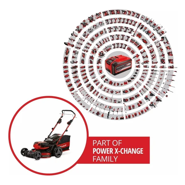 Einhell GP-CLM 47 S HW Li Dört Akülü 5.2 Ah Çim Biçme Makinesi - Görsel 8