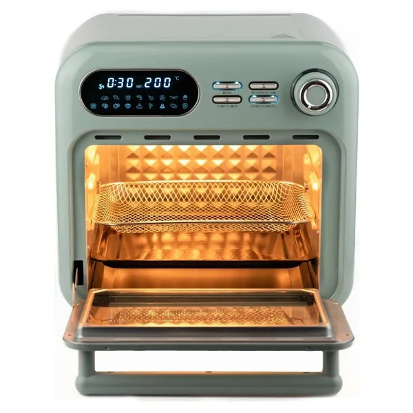 Berghoff Gem Retro 18 lt Mint Yeşili Mini Fırın - Görsel 3
