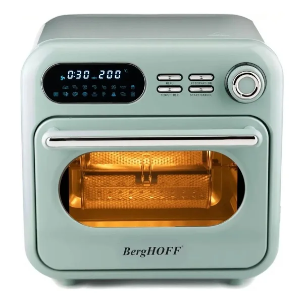 Berghoff Gem Retro 18 lt Mint Yeşili Mini Fırın - Görsel 6