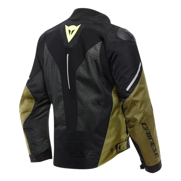 Dainese Super Sprint D-Dry Erkek Siyah-Yeşil Motosiklet Montu - Görsel 2