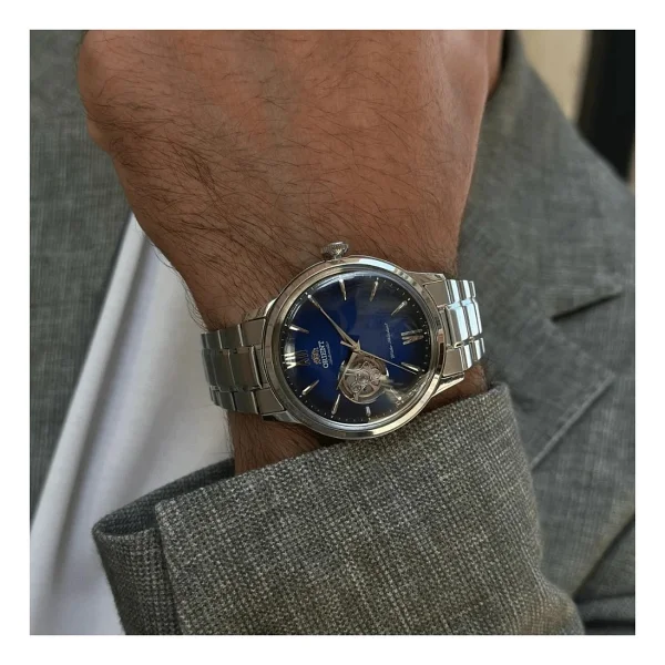 Orient Bambino Semi Skeleton RA-AG0028L10B Mavi Erkek Kol Saati - Görsel 2