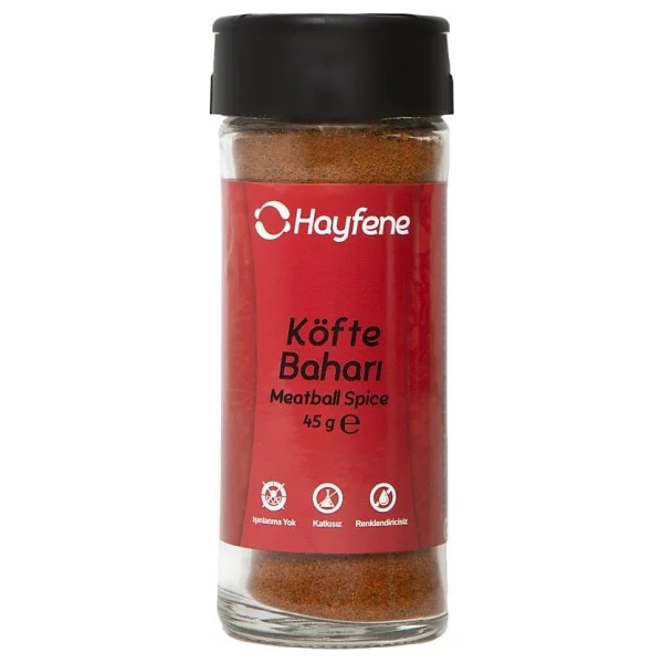 Hayfene Köfte Baharı: Kişniş, Karabiber, Tarçın ve Yenibahar ile Zenginleştirilmiş Doğal Baharat Karışımı - 45 gr - Görsel 6