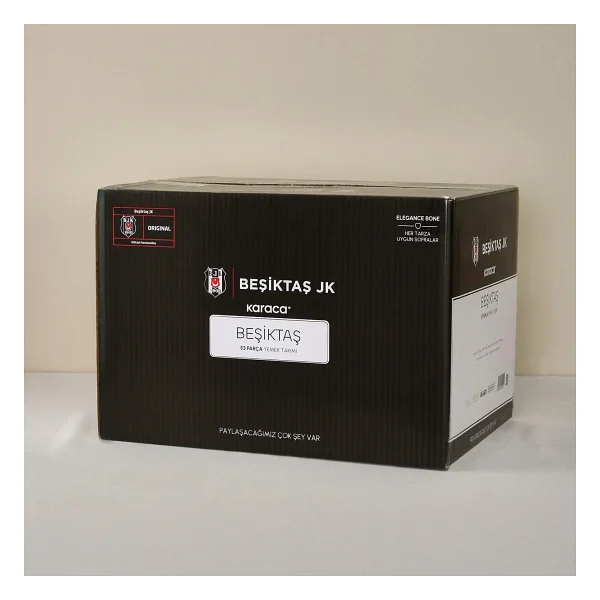 Karaca X Beşiktaş Elegance Bone 53 Parça 12 Kişilik Yemek Takımı - Görsel 10
