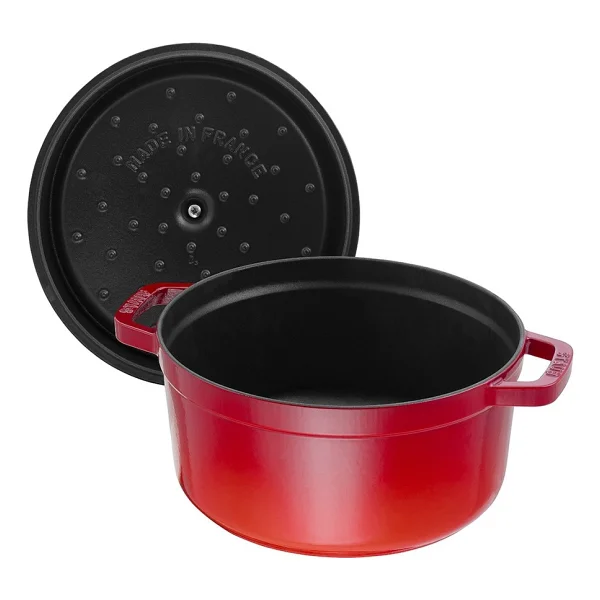Staub La Cocotte Yuvarlak Kiraz 28 cm Döküm Tencere - Görsel 6