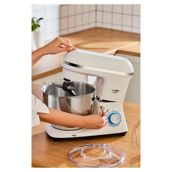 Cookplus Chefcrafter 1900 W 7 lt Porcelain White Stand Mikser - Görsel 10