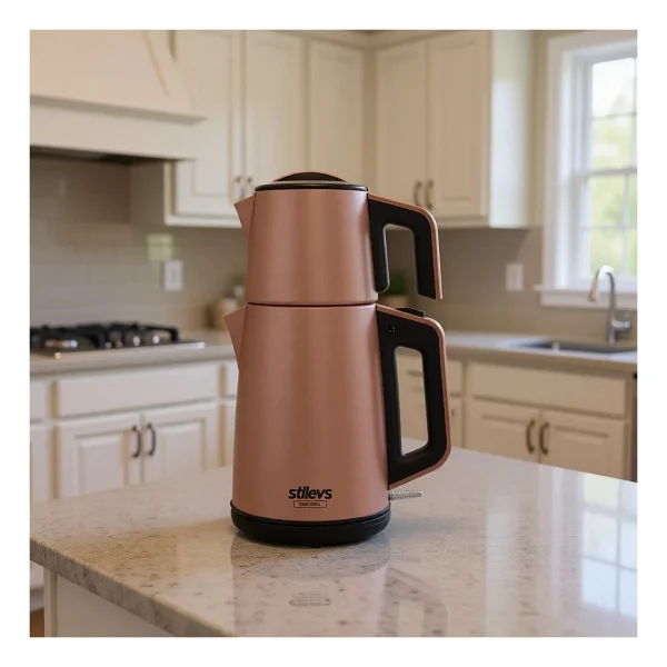 Stilevs Çays Inox Rose 1650 W Çelik Çay Makinesi - Görsel 5