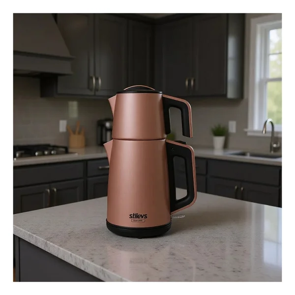 Stilevs Çays Inox Rose 1650 W Çelik Çay Makinesi - Görsel 6