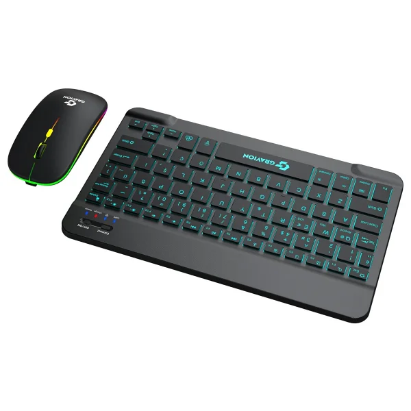 Gravion KM-BT35 Siyah Kablosuz Klavye Mouse Seti - Görsel 5
