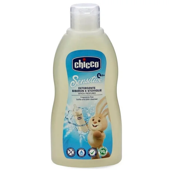 Chicco Biberon Emzik ve Aksesuarlar için 300 ml Temizleyici %98 Doğal İçeriklerle Hassas Temizlik - Görsel 3