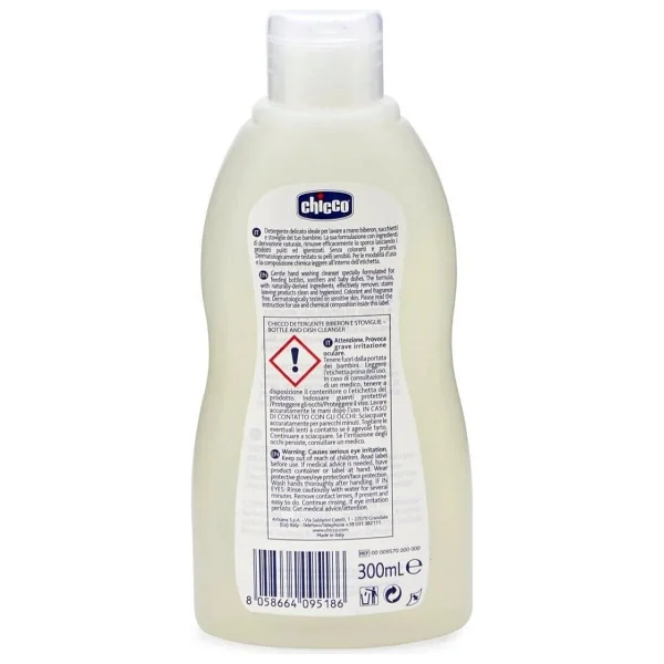 Chicco Biberon Emzik ve Aksesuarlar için 300 ml Temizleyici %98 Doğal İçeriklerle Hassas Temizlik - Görsel 4