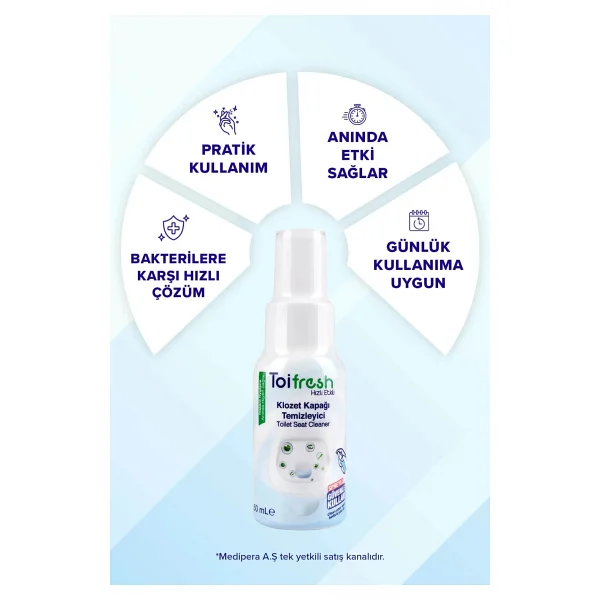 ToiFresh Toıfresh 50 ml Klozet Kapagı Temızleyıcı - Görsel 2