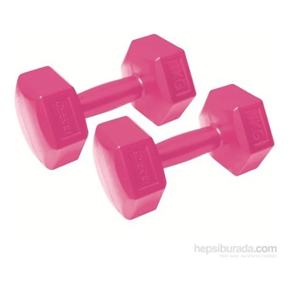 Busso Cmt-10 1kg Plastik Dambıl Set-Pembe - Görsel 2