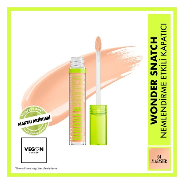 NYX Professional Makeup Wonder Snatch Nemlendirme Etkili 04 Alabaster 10 ml Likit Kapatıcı - Görsel 10