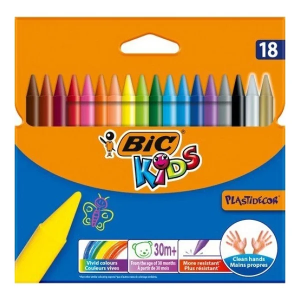 Bic Kids Plastidecor Silinebilir 18'li Pastel Boya - Görsel 10