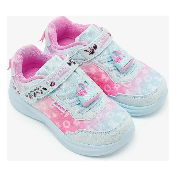 Skechers Power Jams 2.0 302199N AQMT Mavi Bebek Spor Ayakkabı - Görsel 5