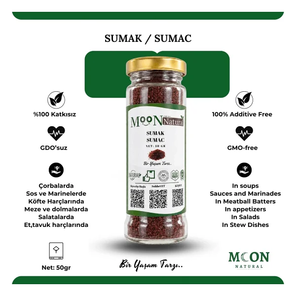 Moon Natural Sumak 75 gr - Görsel 2