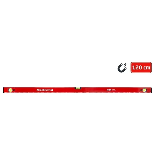 Rox 0352 120 cm Mıknatıslı Alüminyum Su Terazisi - Görsel 9
