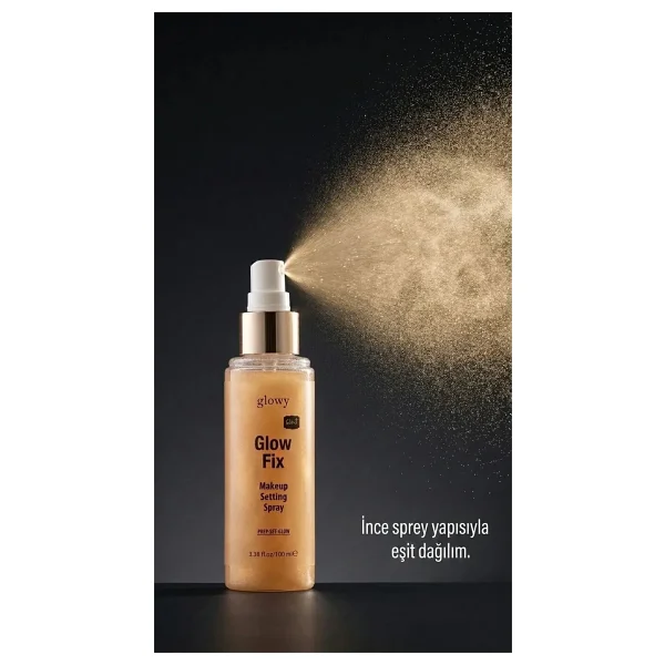 Glowy Makyaj Sabitleyici Sprey Glow Fix 100ml - Görsel 8